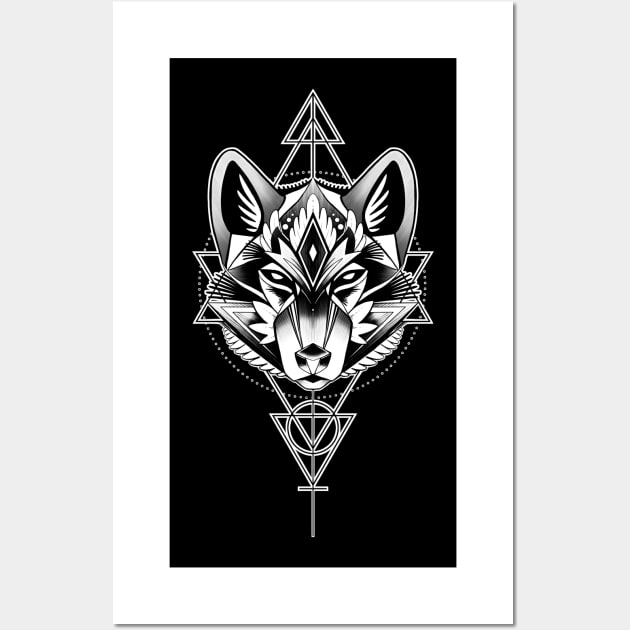 Wolf Tattoo Wall Art by Namiiru